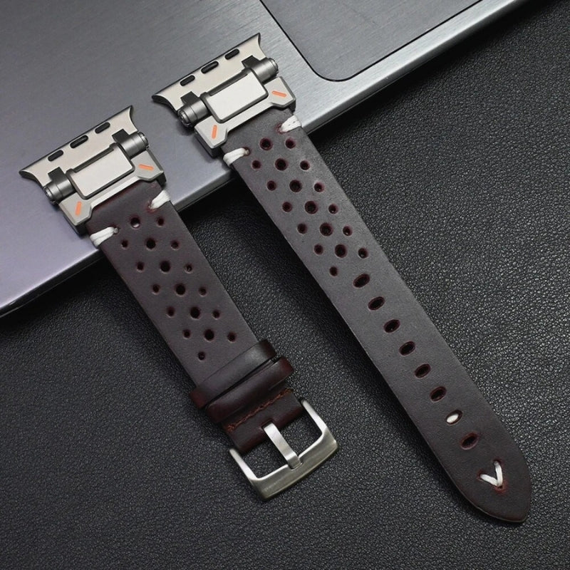 Loopifit Adventurer Leather Apple Watch Band Burgundy