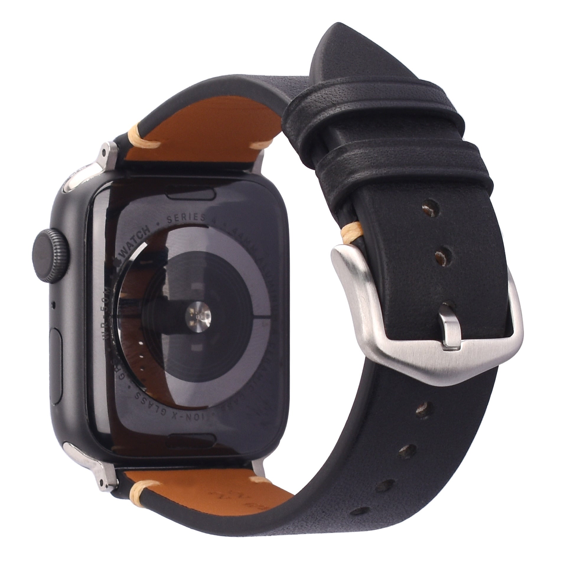 Loopifit Chic Leather Apple Watch Band Black