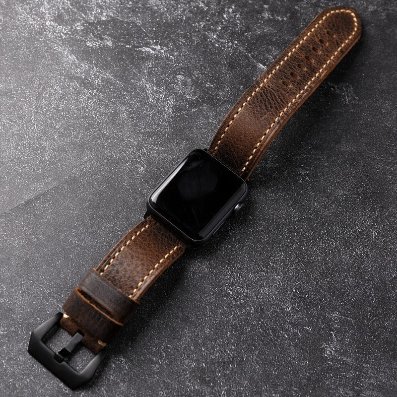 Loopifit Leather Apple Watch Band Brown
