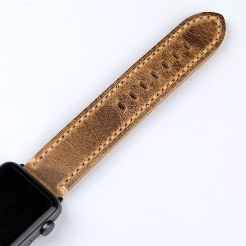 Crazy Horse Leather Vintage Handmade Apple Watch Bands