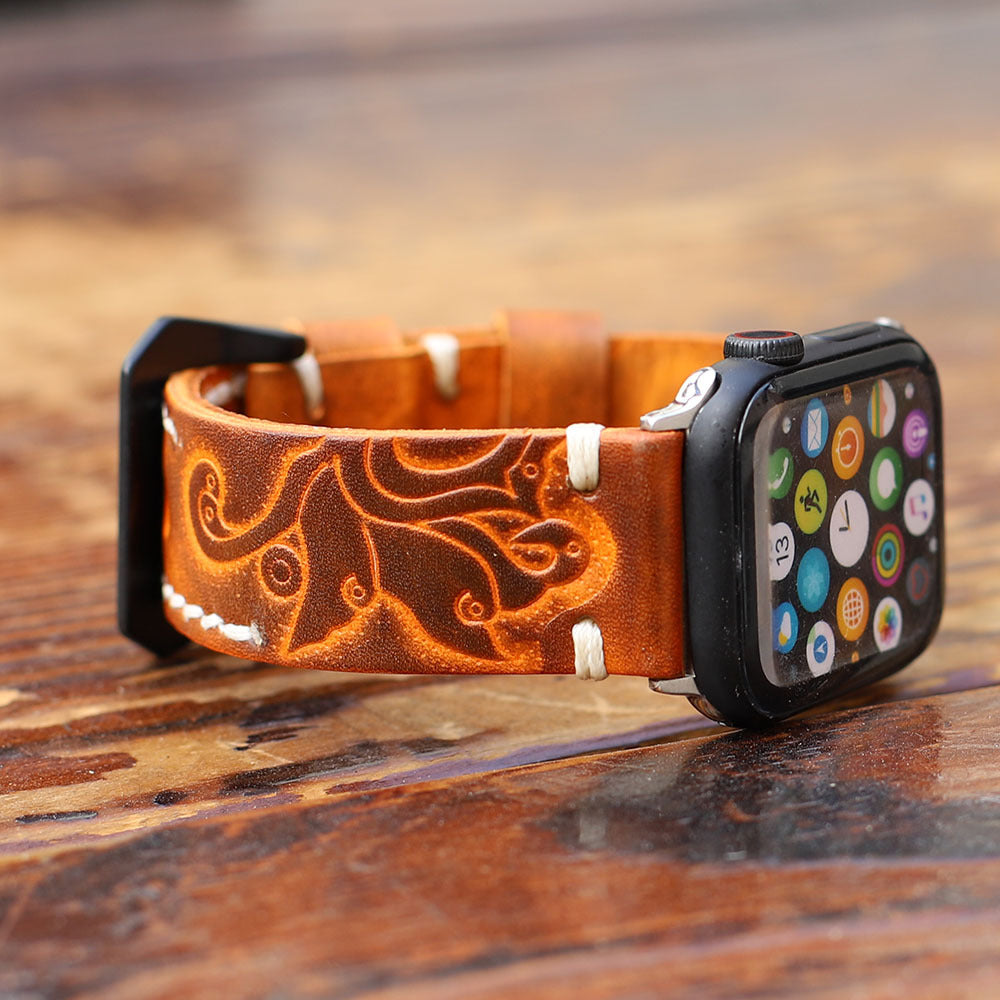 Fortune Loop Leather apple watch bands for men