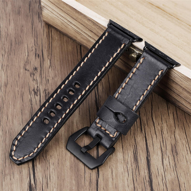 Leather Apple Watch Loop Black