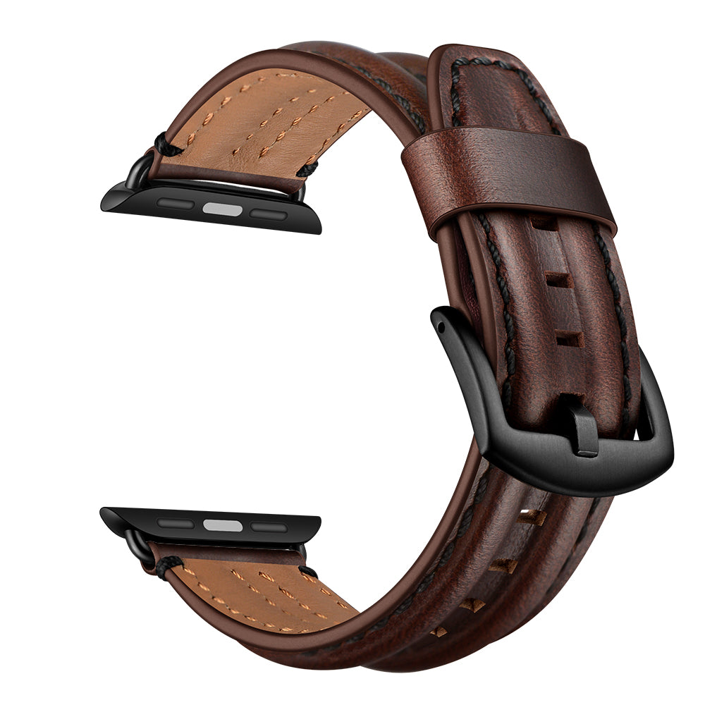 Loopifit Double-Headed Snake Leather Apple Watch Straps for Men