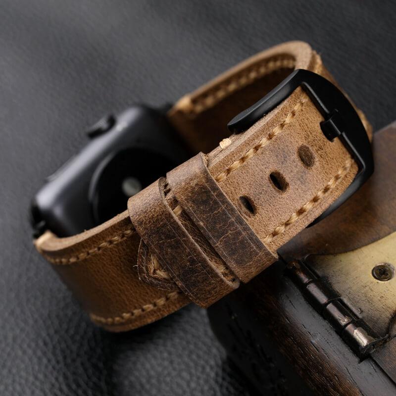 Loopifit Horween Leather Apple Watch Band | EarthTone Loop