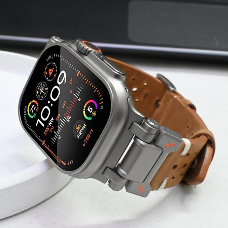 Loopifit Adventurer Leather Apple Watch Band for man