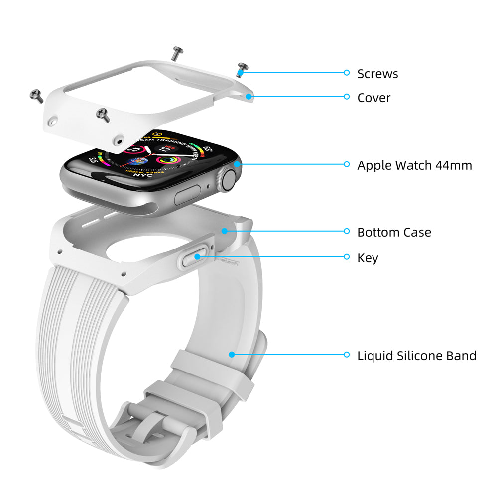 Loopifit Silicone Fit Comfortable Sport Apple Watch Case Mod Kit