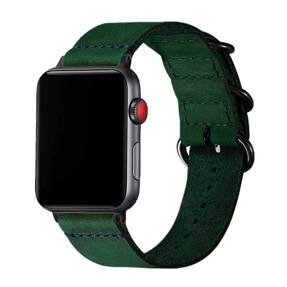Handmade Apple Watch Band Horween Leather Strap 